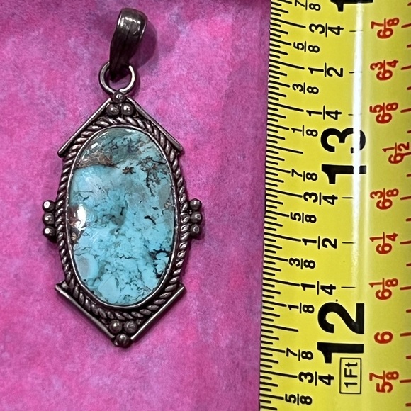 1970s turquoise pendant - Picture 7 of 7
